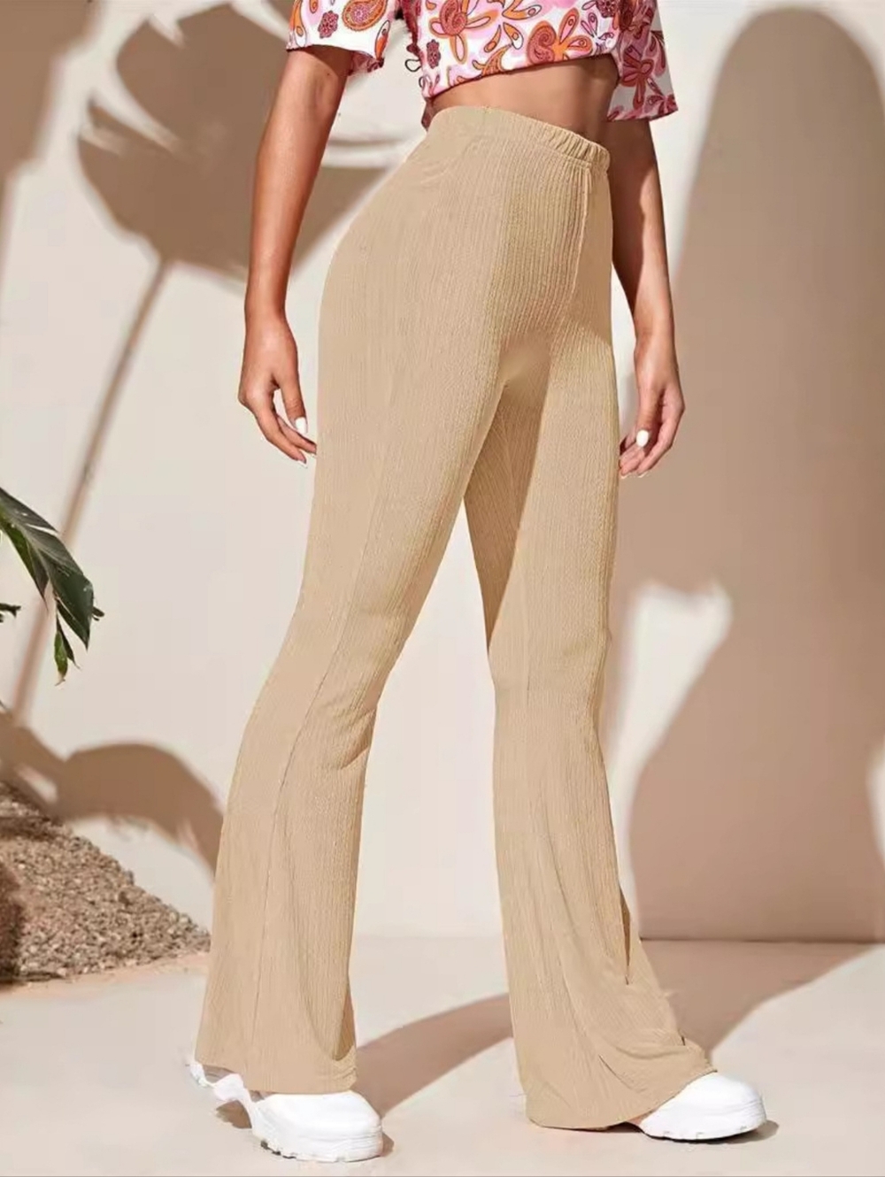 Comfort Curve Flare Active Pants - Khaki